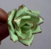 Mini Green Paper Roses